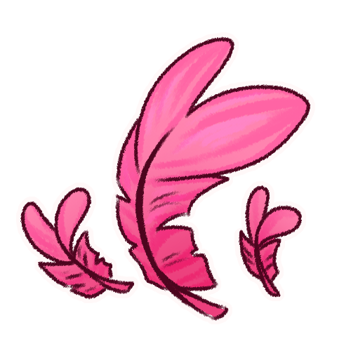 Heart Shaped Feather